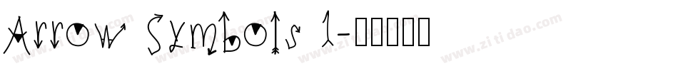 Arrow Symbols 1字体转换